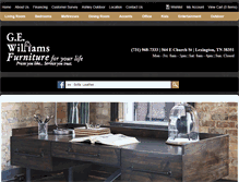 Tablet Screenshot of gewilliamsfurniture.com